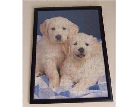 500 Parça Köpek Yavruları Yapılmış Çerçeveli Puzzle
