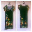  Yeşil yazlık penye elbise    