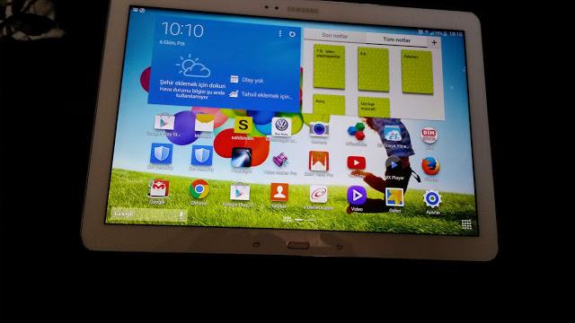 samsung 12.2 tablet 3G özellikli kılıflı takaslık