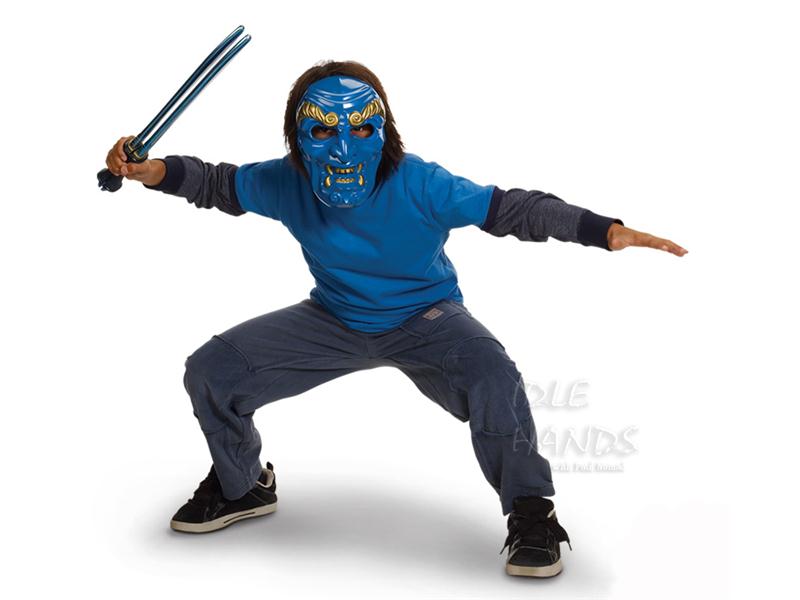 AVATAR SON HAVA BÜKÜCÜ mavi ruh maskesi ve 2 kılıcı 