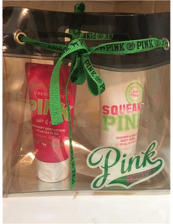 Victoria´s Secret Pink Makyaj Çantalı Vücüt Losyonu ve Duş Jeli
