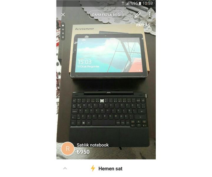Lenova notebook ve tablet
