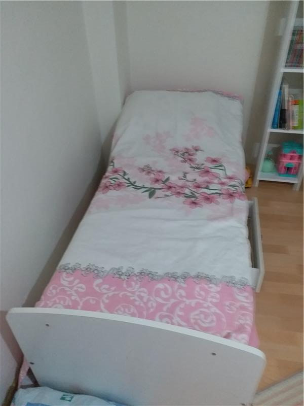 180 x 70 cm çocuk yatağı + yaylı yatak