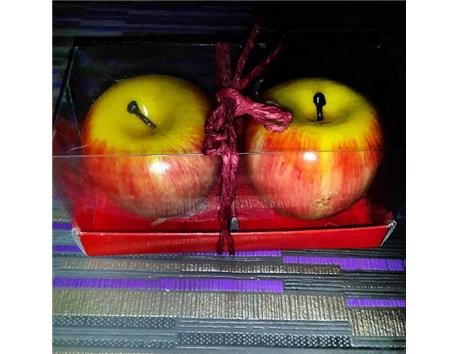 Elmalı mumlar ikisi birden 10 tl 😊😉