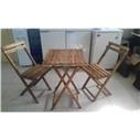Ahşap masa + 2 sandalye Takaslık   