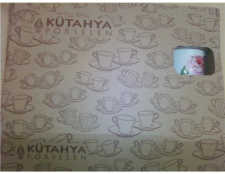 KÜTAHYA PORSELEN 12 PARÇA SIFIR KUTULU GÜL MODELLİ  30 TL::::TEL:05434834070