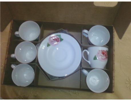 KÜTAHYA PORSELEN 12 PARÇA SIFIR KUTULU GÜL MODELLİ  30 TL::::TEL:05434834070