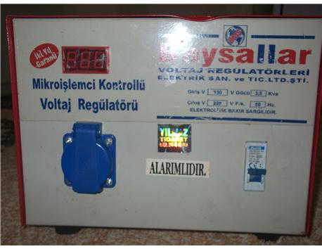 3,5 kva sıfır ayarında mikroişlemci kontrollü voltaj regülatörü fiyat 275tl