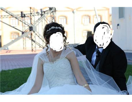 özel dikim prenses modeli gelinlik+bindalı 600 tl
