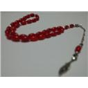 ARPA KESİM GÜMÜŞ AKSESUARLI MERCAN TESBİH 34,90 TL