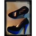 37 NUMARA PLATFORM TOPUK SİYAH-SAKS