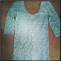 Leopar bluz sırtı dekolte