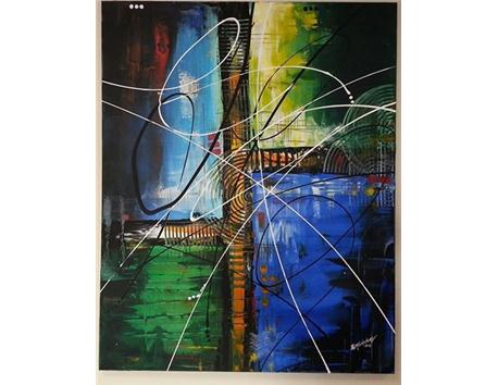EL YAPIMI TUVAL ÜZERİNE SOYUT SANAT RESİMLERİ