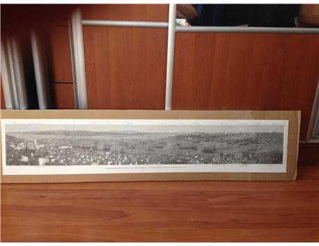 İSTANBUL PANORAMİK 1800 LÜ YILLARI ANLATAN TOPKAPI-HALİÇ-TOPHANE-BOĞAZİÇİNİ PANORAMİK GÖSTEREN GRAVÜRLER
