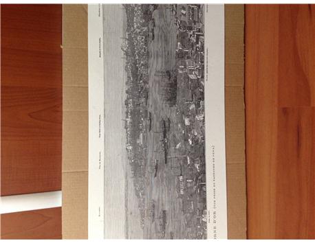 İSTANBUL PANORAMİK 1800 LÜ YILLARI ANLATAN TOPKAPI-HALİÇ-TOPHANE-BOĞAZİÇİNİ PANORAMİK GÖSTEREN GRAVÜRLER