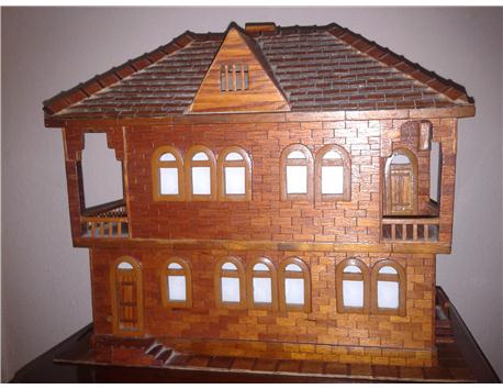 el yapımı ceviz kaplama villa