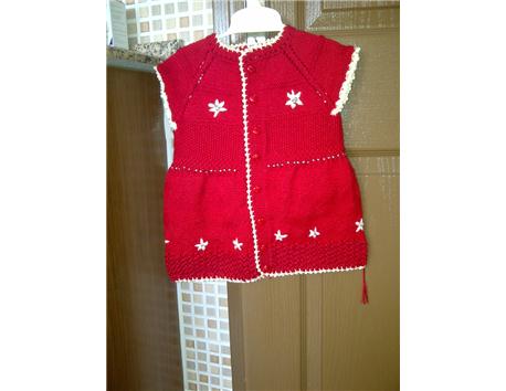 El örgüsü elbise veya tunik 1. 1,5 yas 15tl