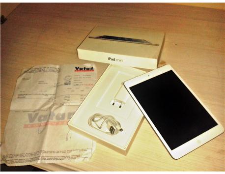İPAD MİNİ...VATAN COMPUTERDAN 2 YIL GARANTİLİ BEYAZ 16 GB+WİFİ  İPAD MİNİ...