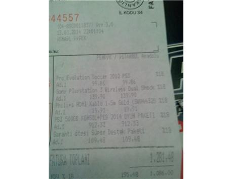 PS3  1.5 Aylik 5 Yil Garantili