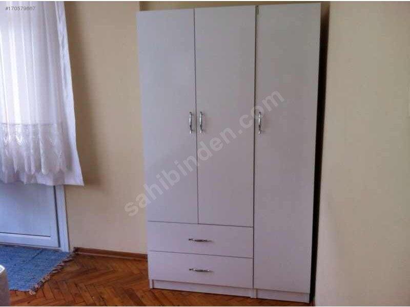 1.5 kişilik yatak-baza ve 2 kapılı gardolap