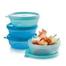 renkli bir tupperware saklama kabı 