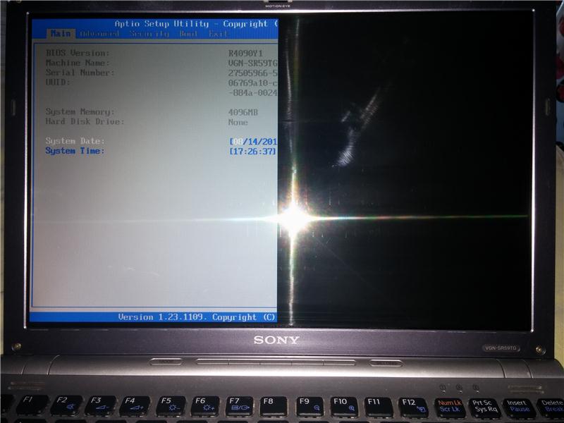 Sony VGN-SR59TG 13.3" Ekran Temiz Tamirsiz Dizüstü