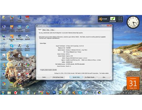 Dell İnspiron 1545 Core 2 Duo 2.40 GHZ//4 GB Ram// 1695 MB Ekran Kartı// 320 GB HDD