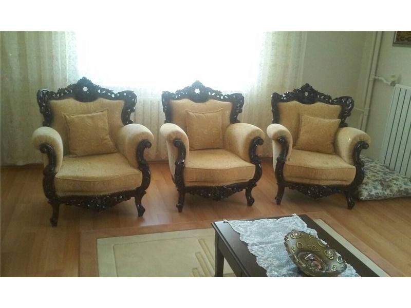 el oyması ceviz salon takımı