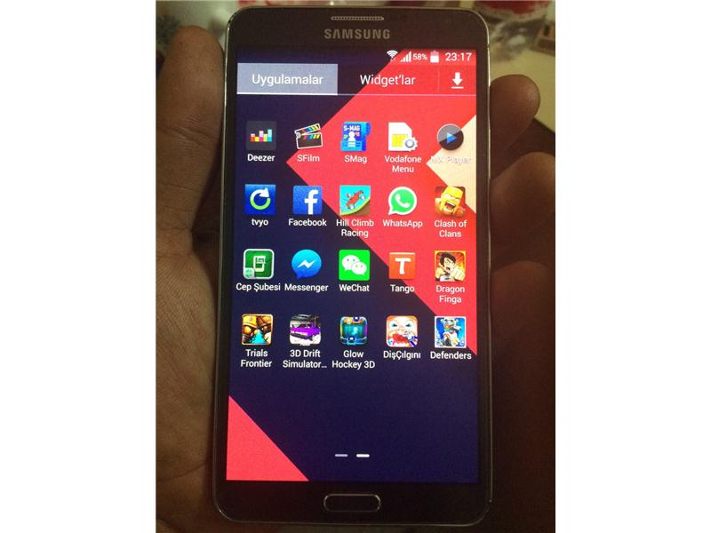 samsun galaxy note 3 16 17 ay garantili türkiye kayitli