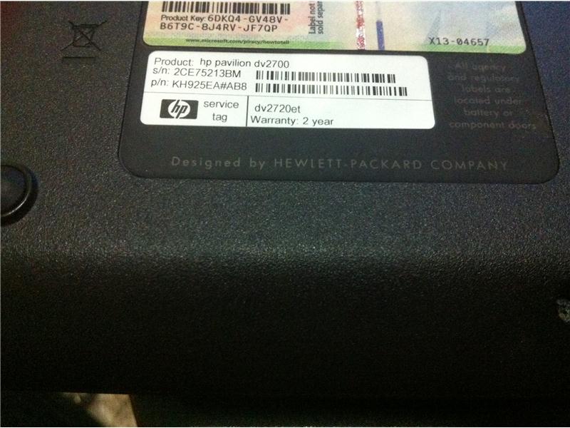 HP Pavilion DV2700 ( ekran kartı sorunlu ) 