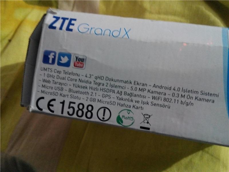 Zte grand x çift çekirdek işlemcili akıllı telefon
