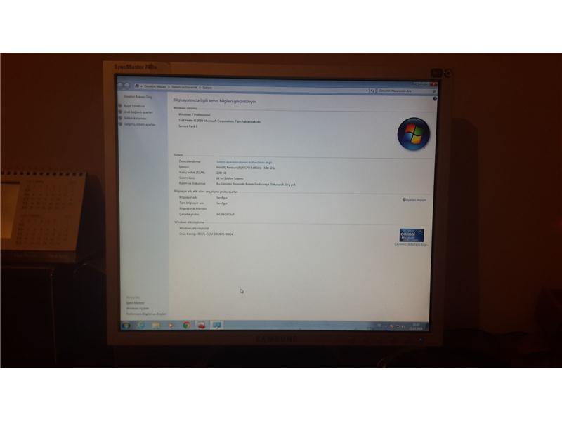 Takaslı çalışır iyi durumda  Masaüstü Bilgisayar PC