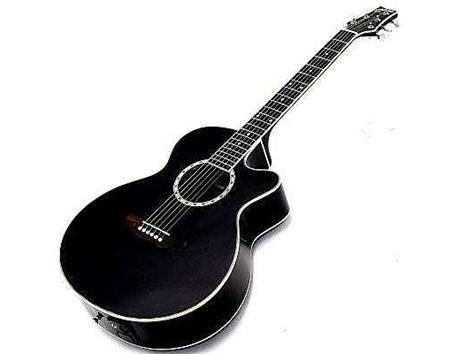 Siyah Elektro-Klasik Gitar akord cihazlı ASHTON