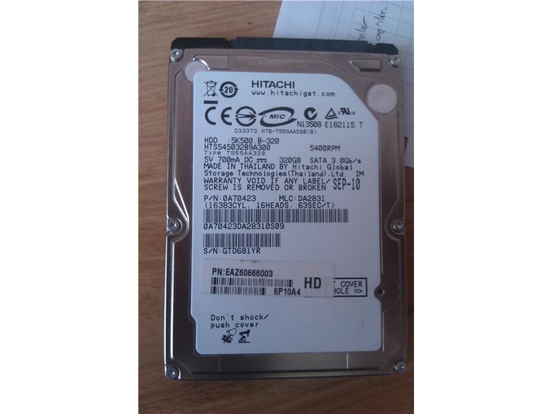 320 GB LAPTOP HARDISK 5400 RPM 