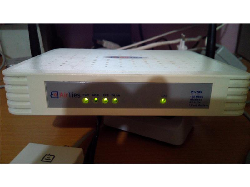 airtes RT-205 - 125Mbps Kablosuz ADSL2+ Modem   sorunsuz çalışır durumda
