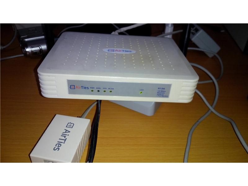 airtes RT-205 - 125Mbps Kablosuz ADSL2+ Modem   sorunsuz çalışır durumda