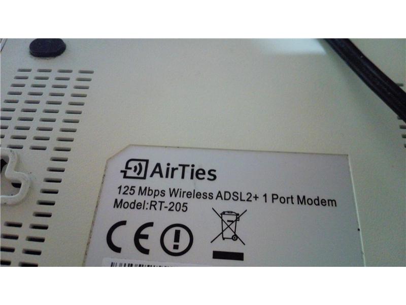 airtes RT-205 - 125Mbps Kablosuz ADSL2+ Modem   sorunsuz çalışır durumda