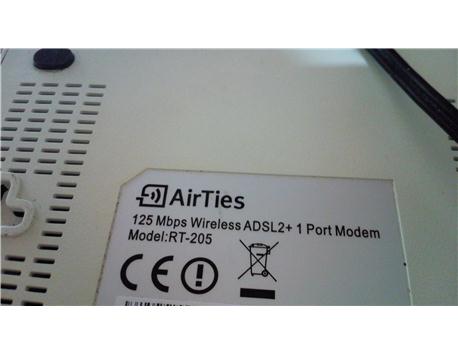 airtes RT-205 - 125Mbps Kablosuz ADSL2+ Modem   sorunsuz çalışır durumda