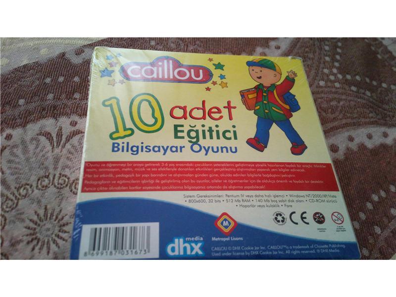 Caillou’nun Eğitici PC Oyunları 10’lu Set