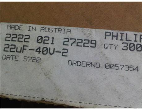 22uf 40v 3.000 ADET KONDANSATÖR.1.000 TL