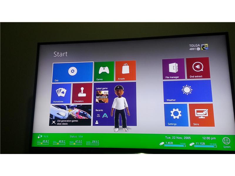 ORJİNAL XBOX360 SLİM TAKASLI  JTAGLI XBOX 360