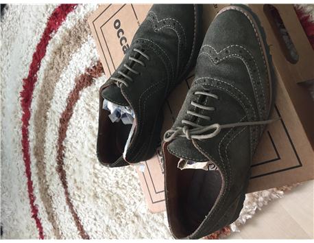 Ethicet marka yesil suet oxford