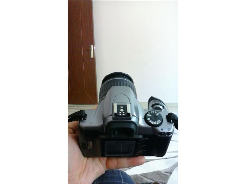 Canon eos 3000v sıfır ayarında Samsonite çanta ile