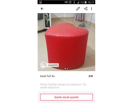 3lü kalpli puf