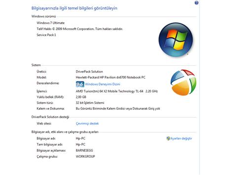 HP Pavilion MEDİA PLAYER KUMANDALI + SIFIR AYARINDADIR