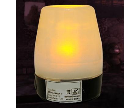 Led Işıklı iki adet mumluk
