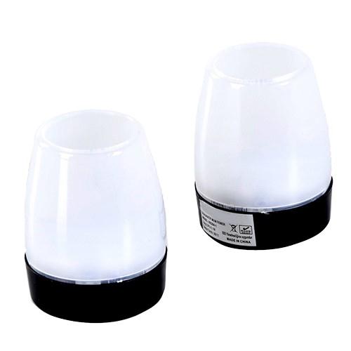 Led Işıklı iki adet mumluk