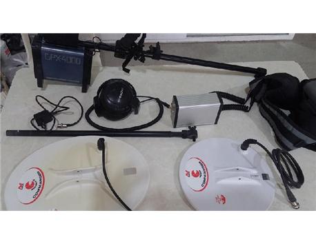 MİNELAP GPX 4000 ÇOK TEMİZ ÜZERİNDE 15x18`` DD COILTEK BAŞLIK+COSS KULAKLIK+BATARYA+ŞARJ ALETİ+FATURA VS.MEVCUTTUR