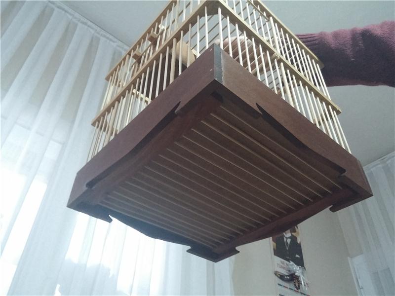 EL EMEĞİ TAMAMEN AHŞAP BAMBU KAFES, MÜTHİŞ İŞÇİLİK