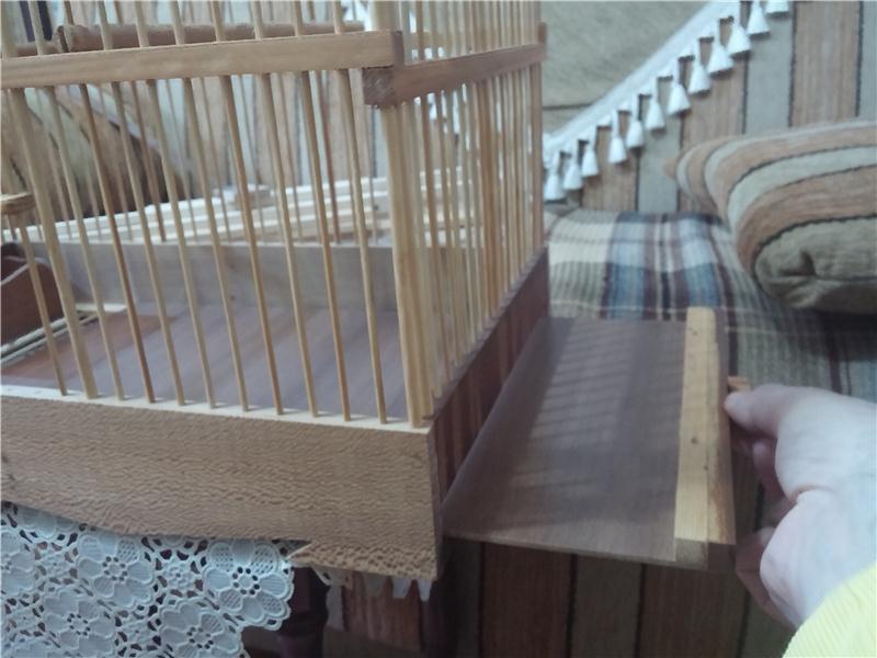MUNTAZAM İŞÇİLİK EL EMEĞİ AHŞAP BAMBU KUŞ KAFESİ